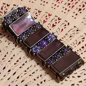 Vintage Stretchy Bracelet purple